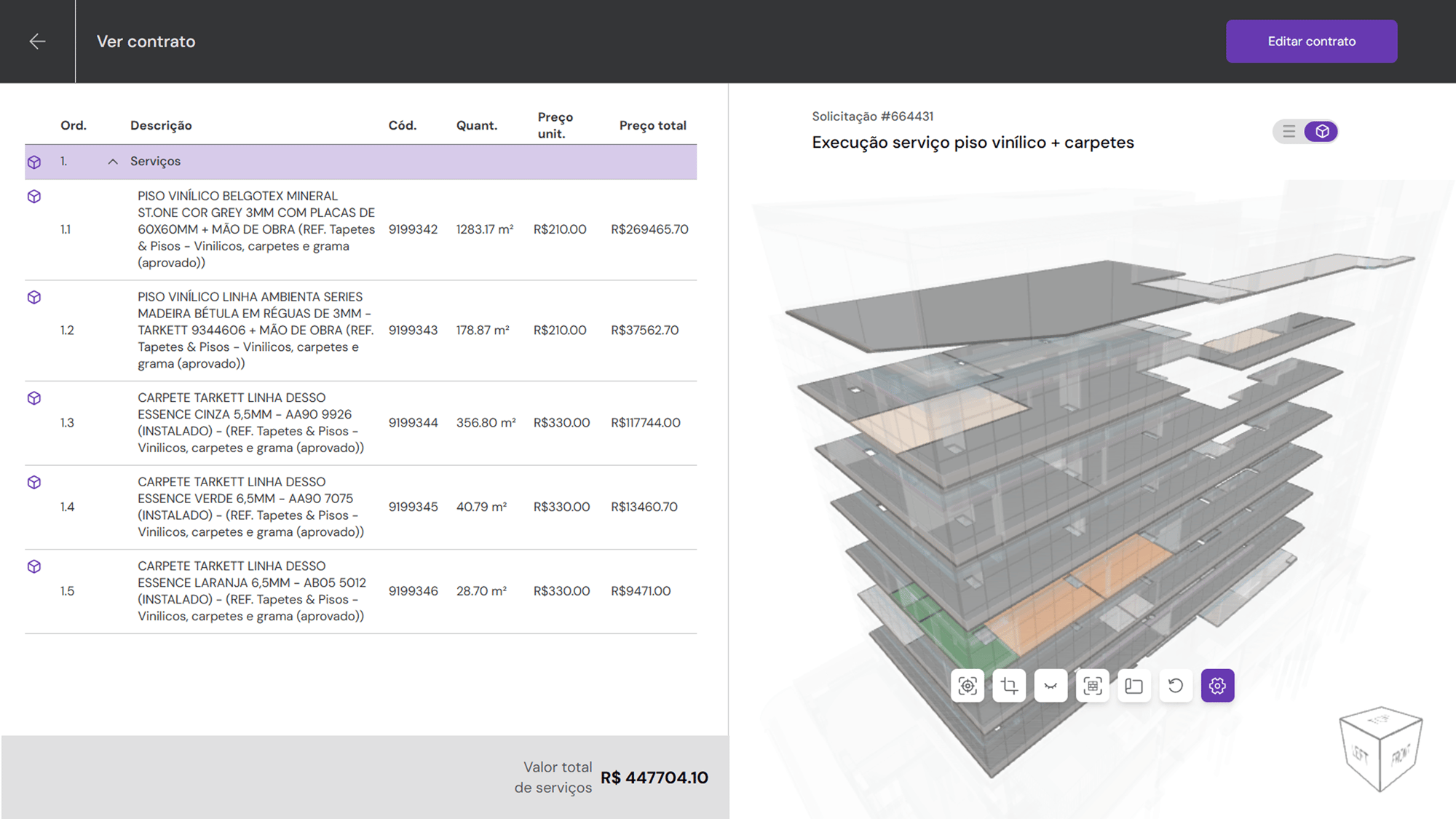 10 - Criação de contratos a partir do modelo BIM