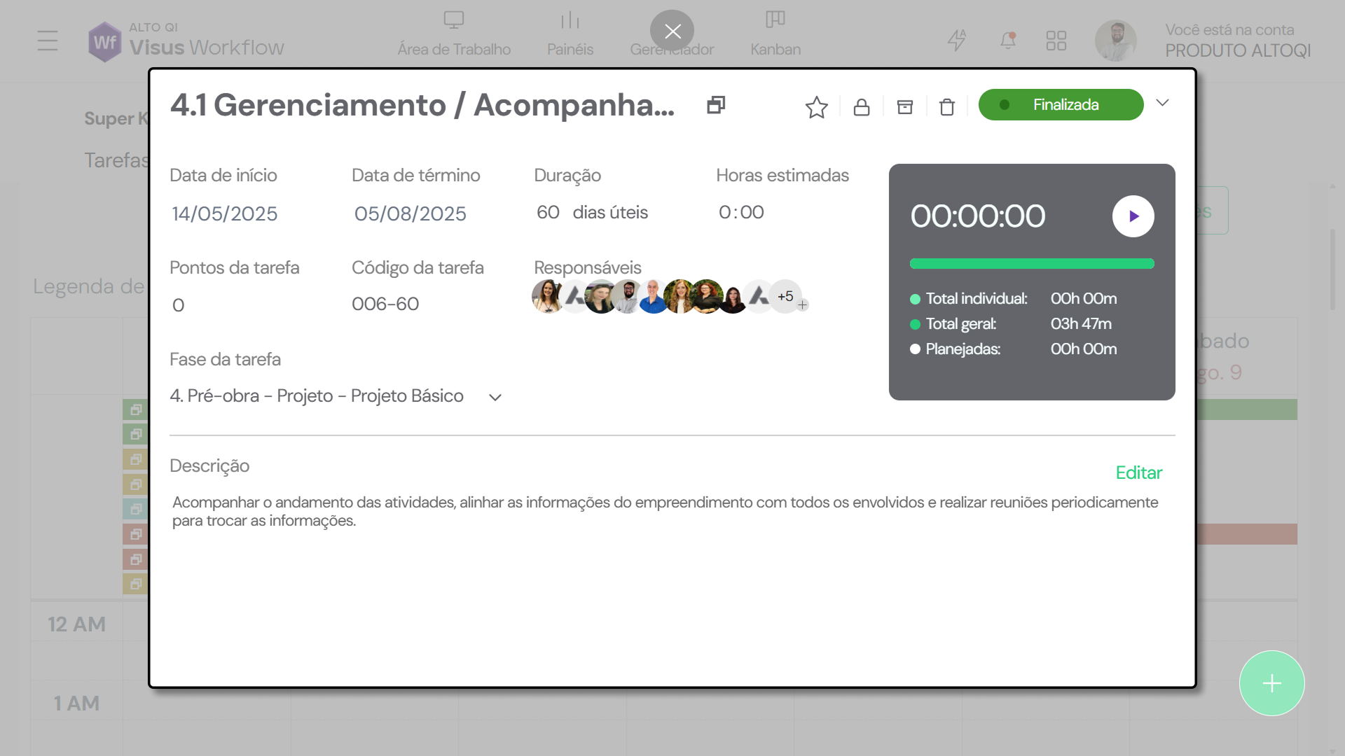 2 - Detalhes das tarefas direto no calendário