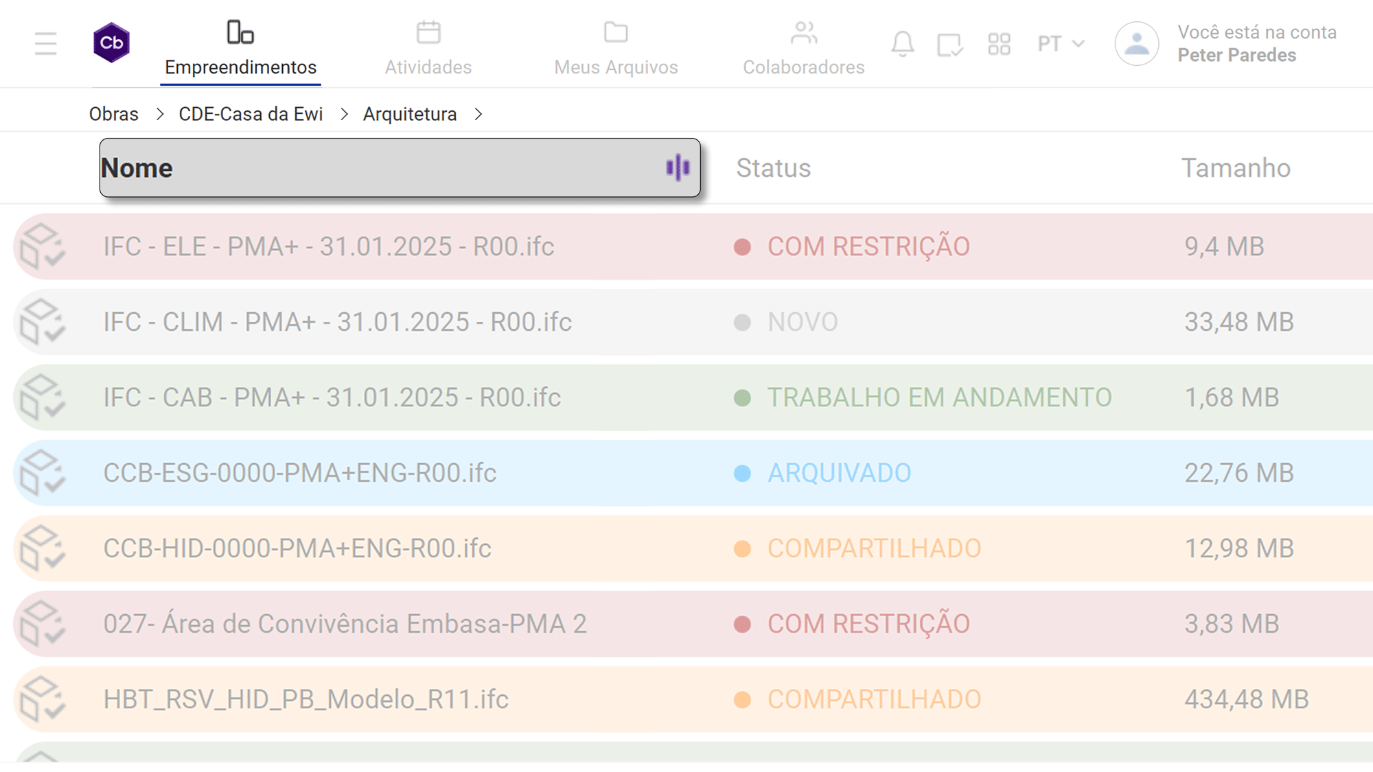 7 - Redimensionamento das colunas