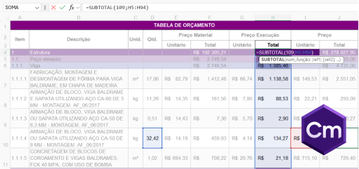 Exportação avançada